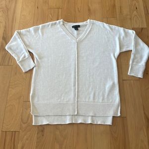 Tahari longer length with dolman sleeves. Never worn. Cream cotton